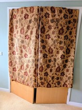 PAOLETTI ZURICH PENCIL PLEAT CURTAINS (Pair) 66X72 HEAVY JACQUARD DESIGN