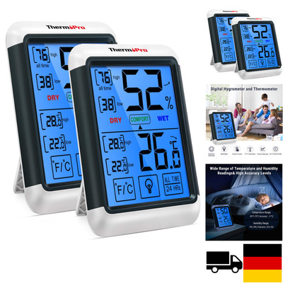 ThermoPro TP55 digitales Thermo-Hygrometer Innen Thermometer Hygrometer