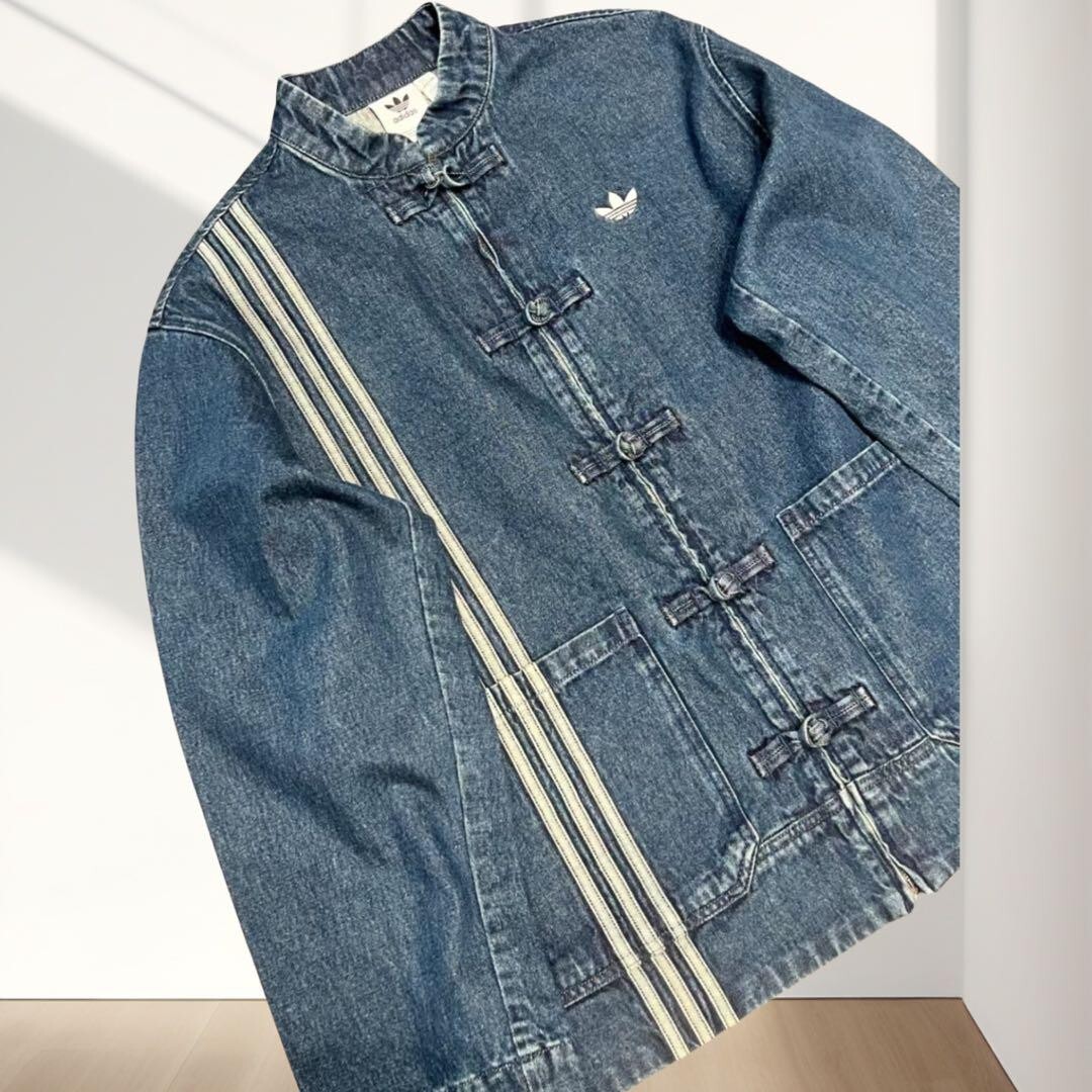 Adidas Denim Jacket L size Blue China Exclusive Snake Year
