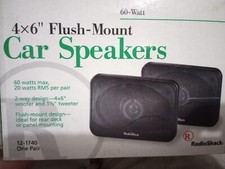 Radio Shack 4 6 " Car Speakers One Pair 60 Watt 12-1740 NEW