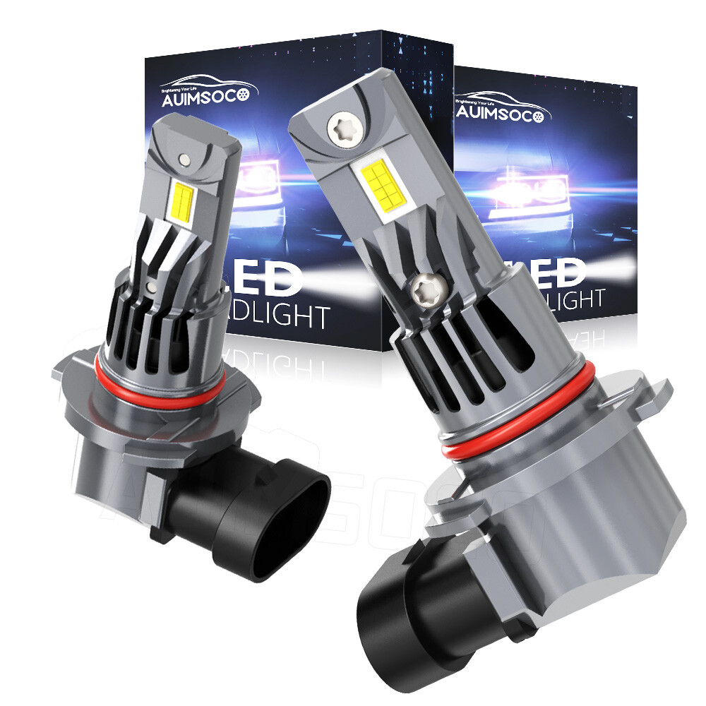 2pcs 9012 HIR2 LED Headlight Kit Bulb High/Low Beam White 80000LM Super Bright