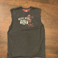 Mickey Mouse- Disneyland - 1928 Tank Top - Mens Medium  28 Gray
