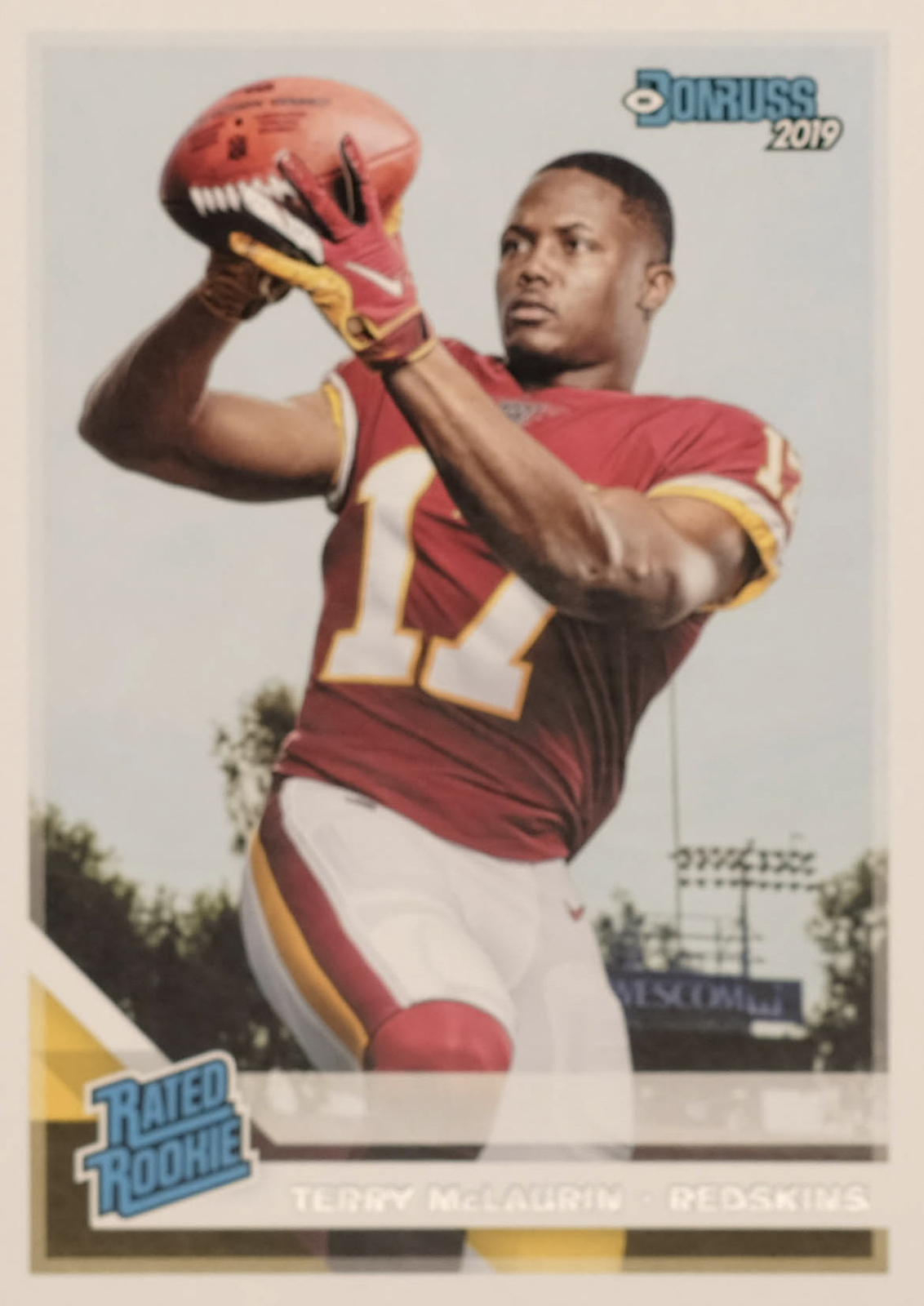 2019 Panini Donruss Football Rated Rookies #329: Terry McLaurin Donruss Base