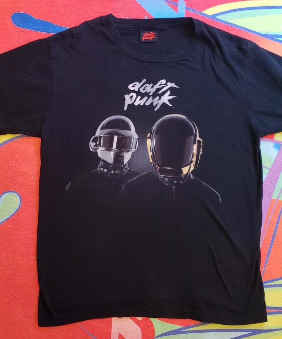 ミュージシャン DAFT PUNK SILKSCREEN PRINTING T SHIRT 01 DAFT PUNK | GEEKS RULE SILKSCREEN PRINTING T SHIRT 01