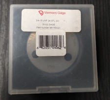 Vermont Gage 3/4 UNF 3A STL GO Ring Gage 361153020 *US SELLER*