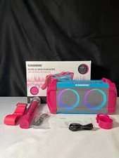 Croove CR-2713 Pink Sling & Sing Karaoke Machine With Wireless Microphone