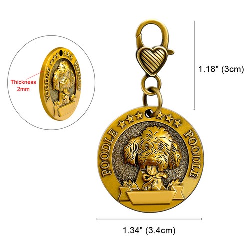 Robuste 3D Hundeetiketten personalisiert graviert Haustier Welpe Ausweis Name Halsband Scheiben gold - Bild 51 von 72