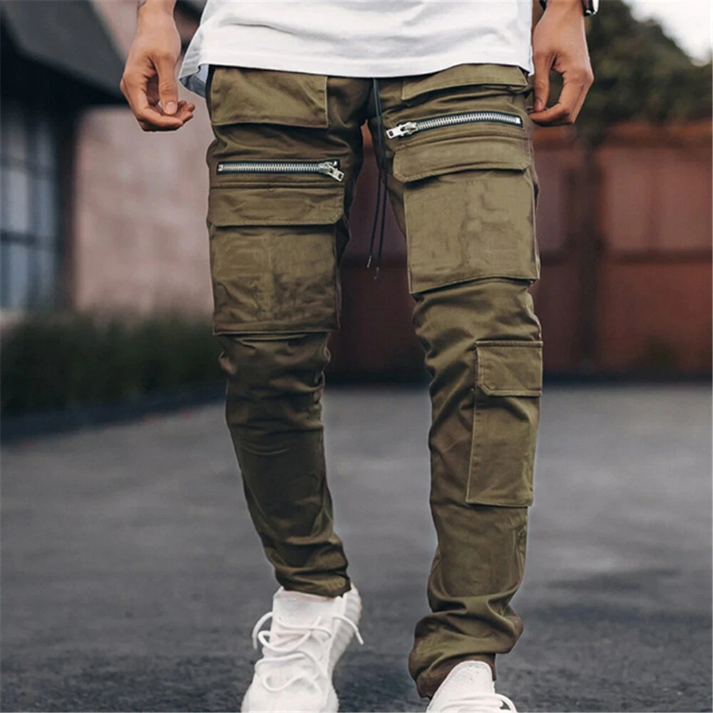 Mens 100 Cotton Combat Cargo Trousers Smart Casual Wear RV 4-5 Combats