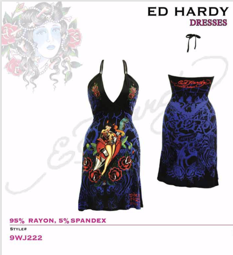 NWT Authentic Ed Hardy Dresses - XS S M L - Maxi, Mini, Knit, Glam, Fringe, Sexy - Picture 36 of 47