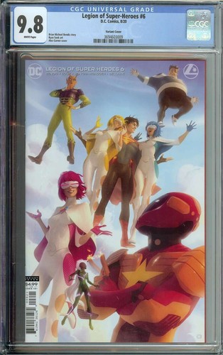 Legion of Super-Heroes #6 CGC 9.8 1st App Gold Lantern Variant Cover