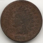 1875 Indian cent