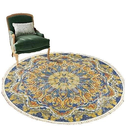 Polyester Floral Round Blankets & Throws