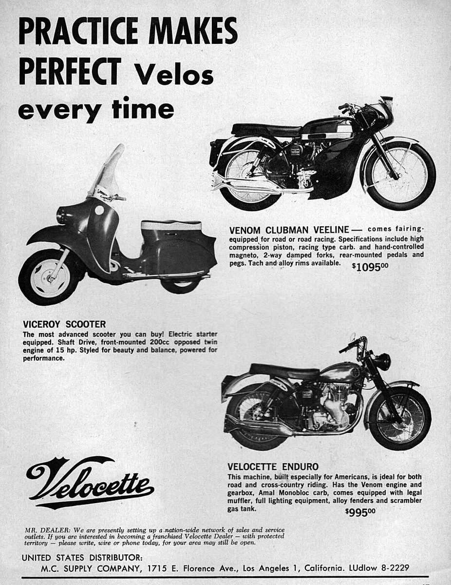 Velocette thruxton veeline deals