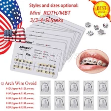 10Packs Orthodontic Arch Wire Niti Round U/L / Brackets Braces MBT/Roth Dental
