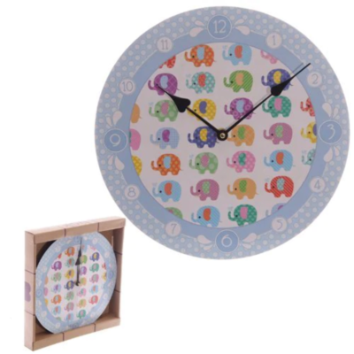 Orologio Da Parete Decorativo Con Elefantini Colorati – Puckator CKP84 - 2