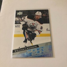 2020-21 Upper Deck Young Guns Rookie William Lagesson Edmonton Oilers! #479