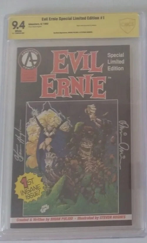 EVIL ERNIE🪦#1 Special Limited Edition CBCS 9.4😈Sign 2x S.Hughes/B.Pulido🤩Rare - Image 2 of 4