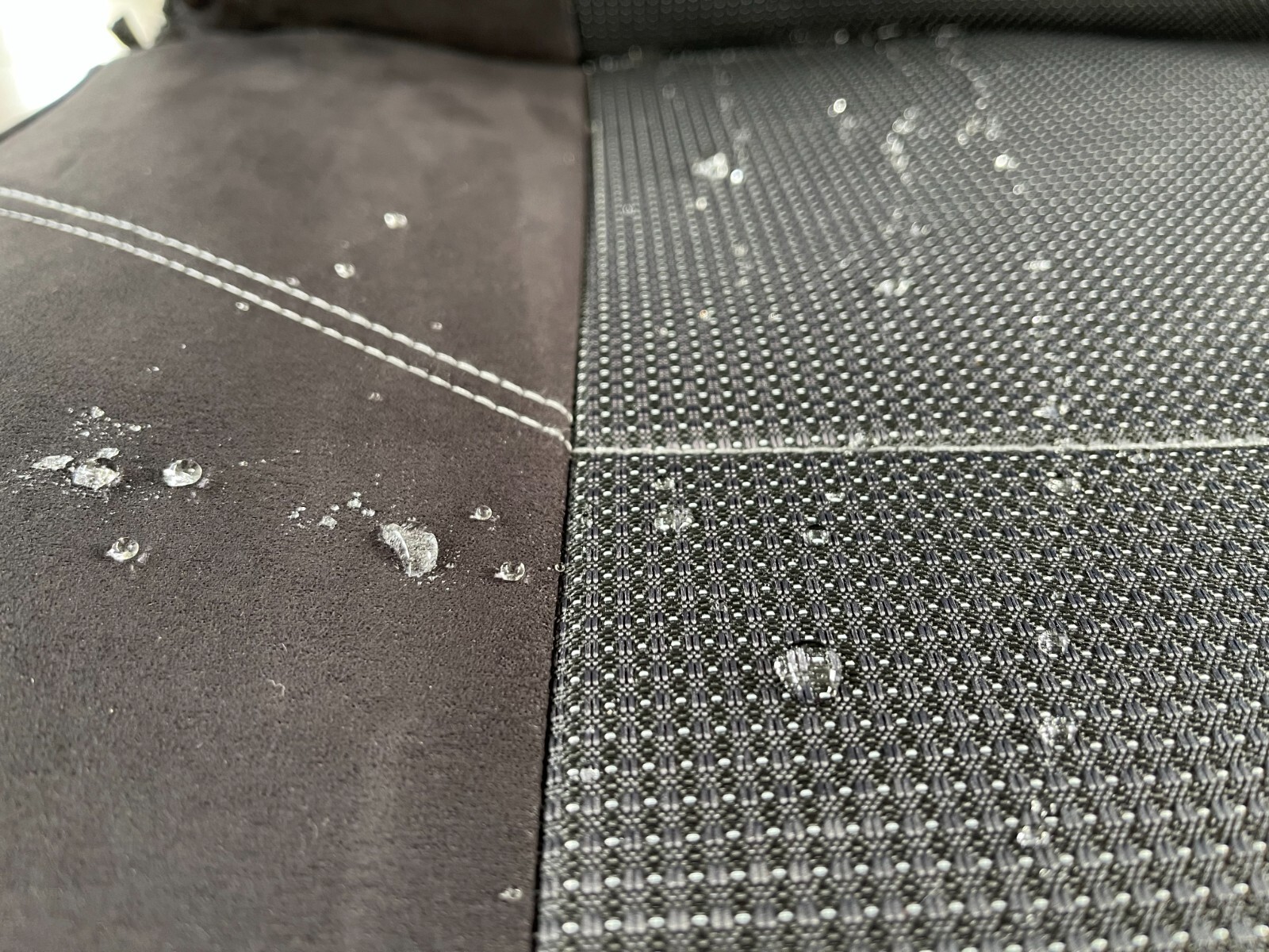 Seat Covers For MG ZS ZST Accessories, Black Carbon Suede Protector