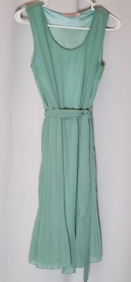 mint green ladies sleeveless dress size M | eBay