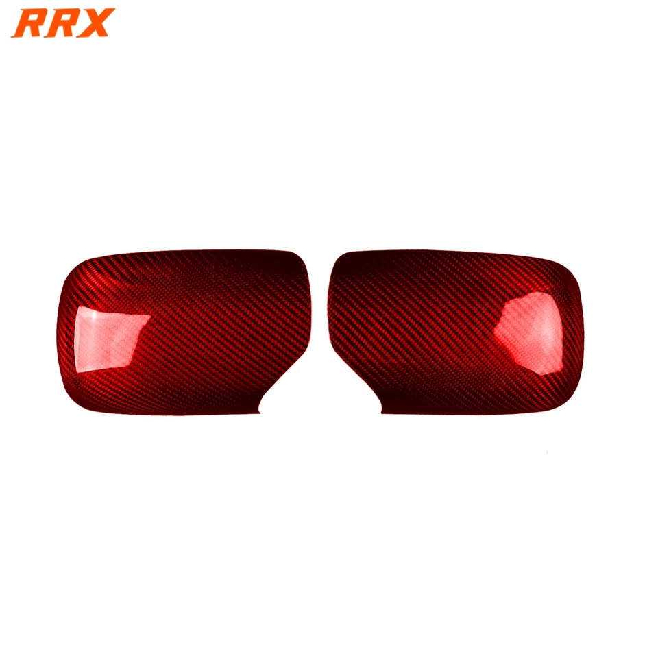 Cubierta de tapa de espejo retrovisor lateral de fibra de carbono seca roja para BMW Serie 3 E36 1991-97 Foto 2 de 4