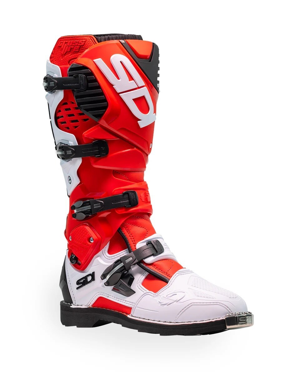 Stivali Uomo Sidi Crossfire Rosso Bianco Red White Motocross