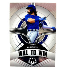 Bo Bichette 2022 Panini Mosaic Will to Win Insert #4 MLB Toronto Blue Jays