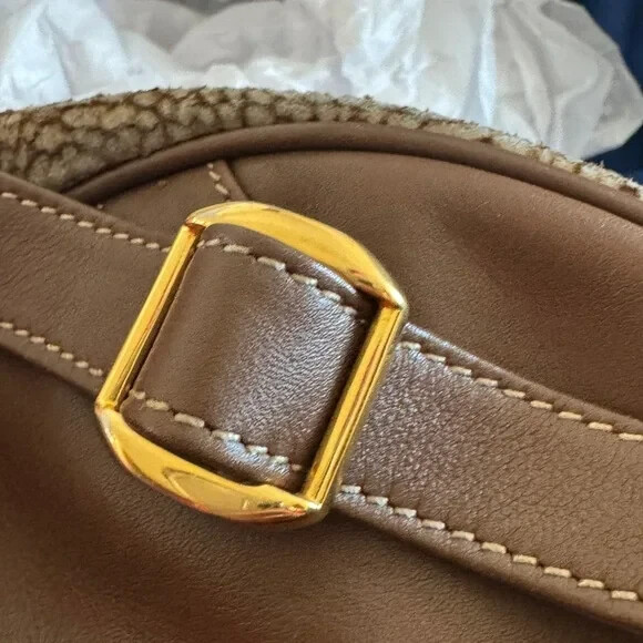 Borbonese smallish backpack with adjustable leath… - image 12