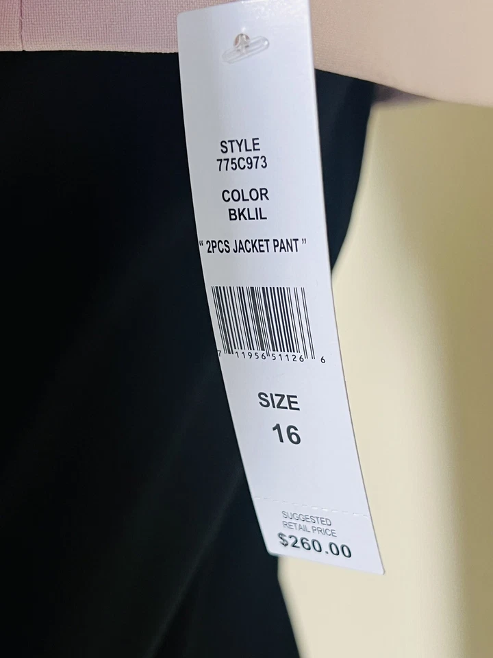 JOHN MEYER Women’s Suit Pants Pink Black Sz 16 Retail $260 (4) - Image 4 of 4