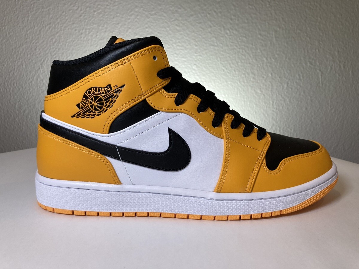 AIR JORDAN 1 MID / Men's Size 10.5 / 554724701 / Black Toe Taxi