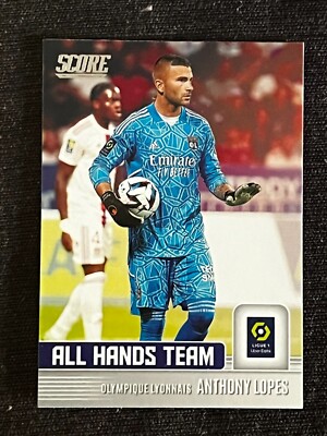 CARD PANINI SCORE LIGUE 1 2022 ALL HANDS TEAM ANTHONY LOPES LYON # 3 NEW