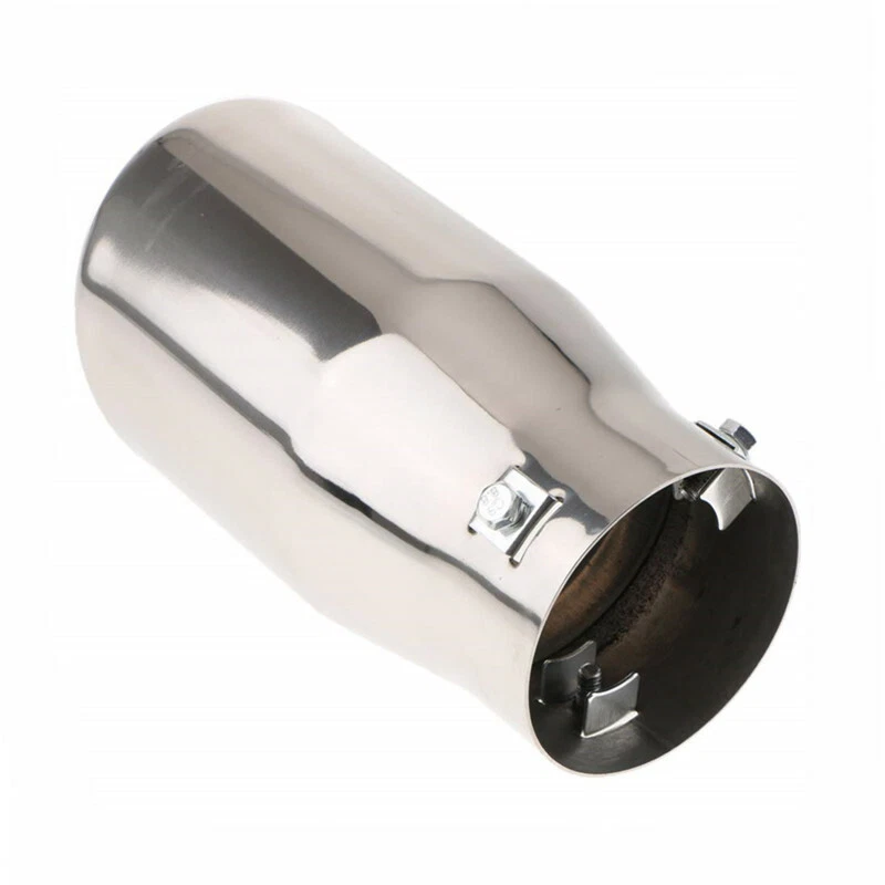 Tubo de escape de coche cola garganta acero inoxidable silenciador puntas tubo de escape trasero Foto 3 de 4