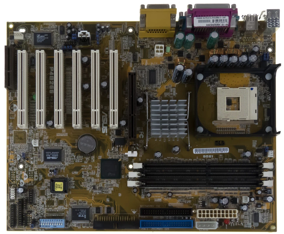 ASUS P4B266 Socket 478 3x DDR 6x PCI AGP Ide / Ata - Image 3 of 3