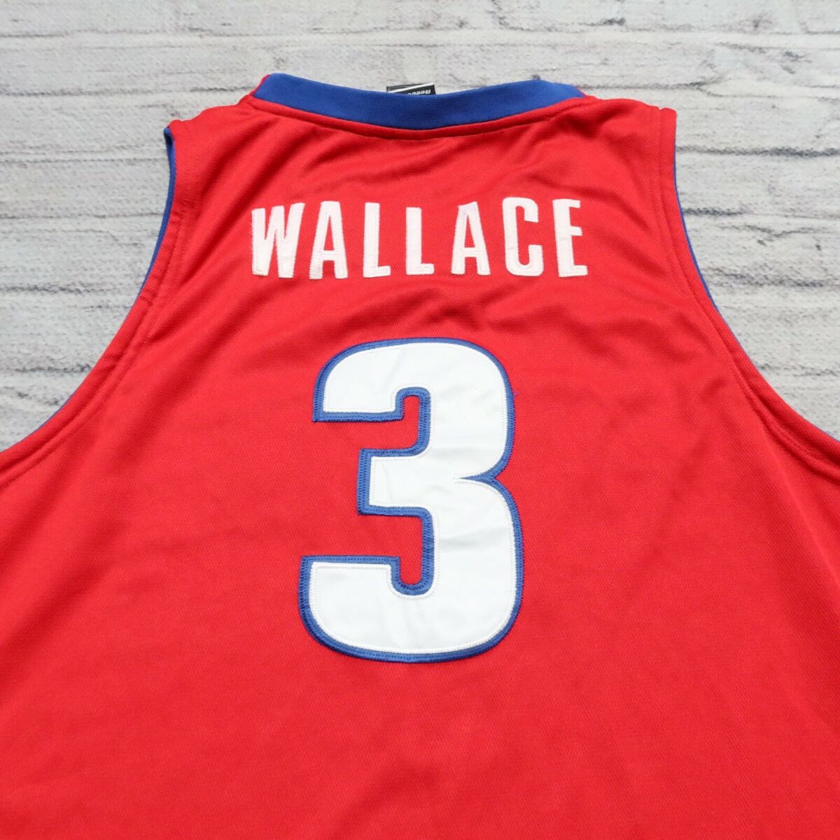 Vintage Detroit Pistons Ben Wallace Basketball Jersey Authentic
