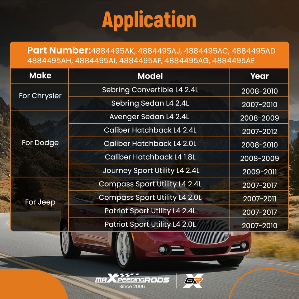 Colector de admisión para Dodge Avenger sedán L4 2,4 L 2008-2009 para Chrysler Sebring Foto 2 de 4