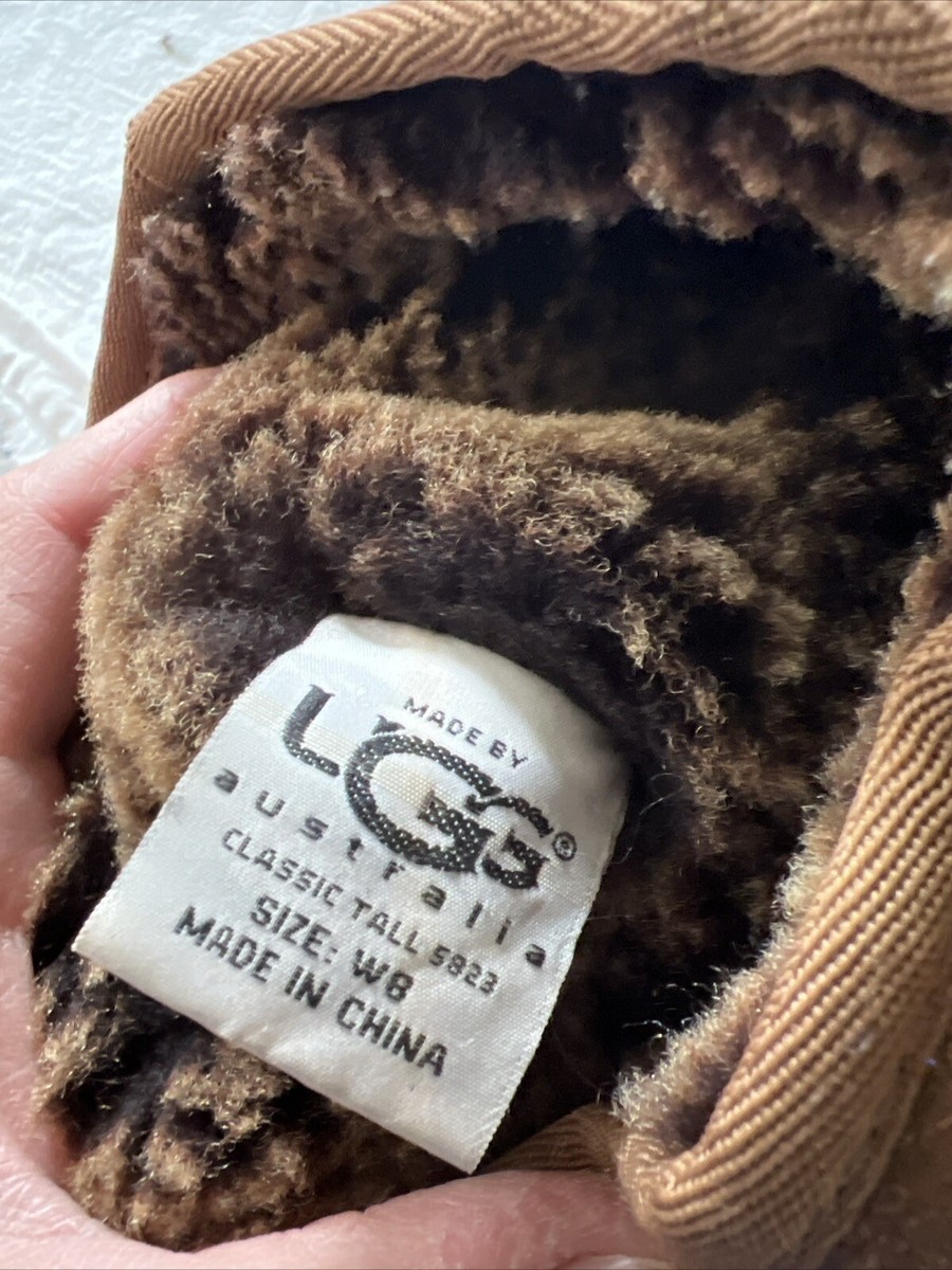 UGG 5823 Tall Classic Suede BOOTS ~ Womens 8 W~ Metallic Bronze