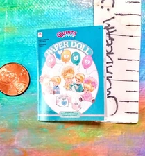 Barbie Accs Kelly Chelsea Doll House/Clothes *Quints Mini Paper Doll Booklet Vtg