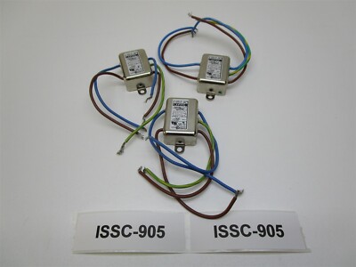 Lot of 3 Corcom 5VB3 F7127 51, 120/250V 50-60HZ Powerline Filter