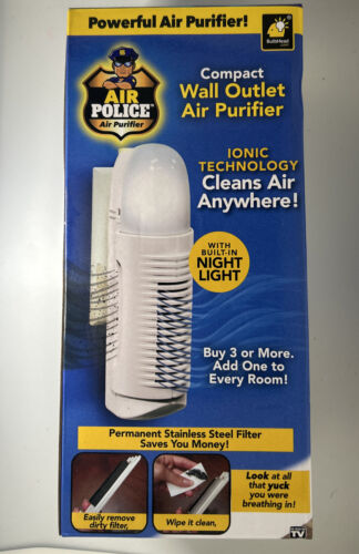 BulbHead Air Police Advanced Ionic Air Purifier - White - Afbeelding 1 van 13