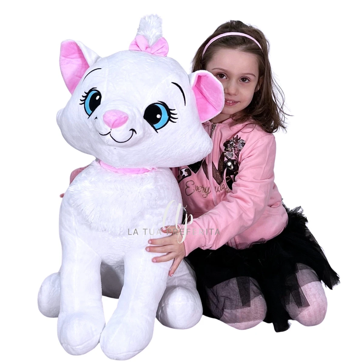 Peluche Disney Minou Marie 60cm Grande Aristogatti Gatto Gattino