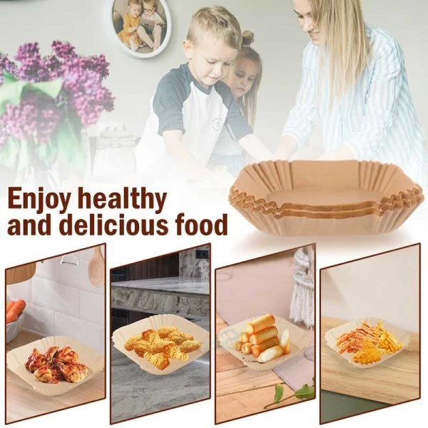 Air Fryer Liners 100 pcs Disposable Parchment Paper Liner Non Stick Food