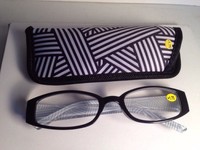 Womens Readers Fashion Reading Glasses With Case +1.75 Black Gmd24 Womens Readers Fashion Reading Glasses With Case +1.75 Black Gmd24