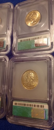 10 STATE QUARTERS LOT (2 EACH) P&D RI, NY, VT, NC,KY All 2000 ICG MS67 SLAB - Picture 20 of 24