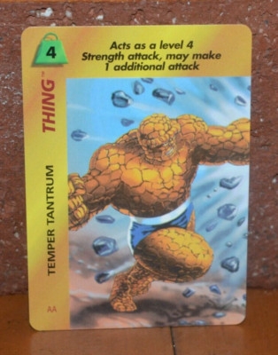 SPIDER-MAN '97 FLEER TRADING CHASE GAME CARD OVER POWER THING TEMPER TANTRUM