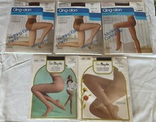 Cling Alon Sears Best 5 Vintage Petite Panty Hose Toast Dusk Sable Sandstone