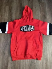 Mecca Youth Red Long-Sleeve Hoodie Measurements Included 14/16