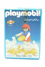 PLAYMOBIL GREEK LYRA Western 3595 FARMER WITH CHICKENS FIGURE SET + BOX