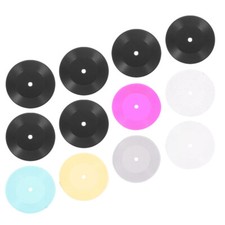 12pcs Mini Record Decor Miniature Phonograph Record Model Doll House Record