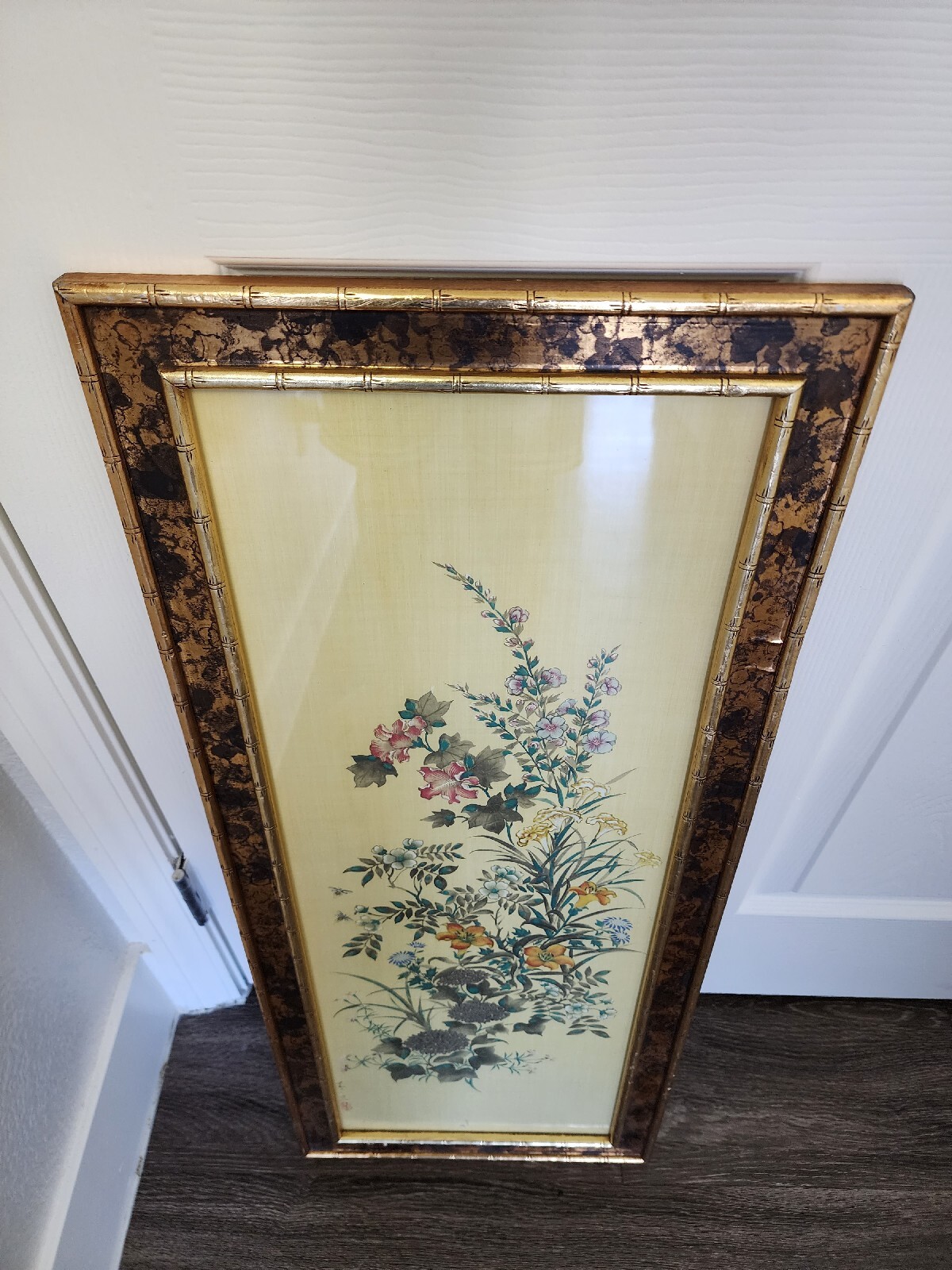 Vintage Turner Wall Art Accessory 1960s MCM Mid Century Floral Oriental