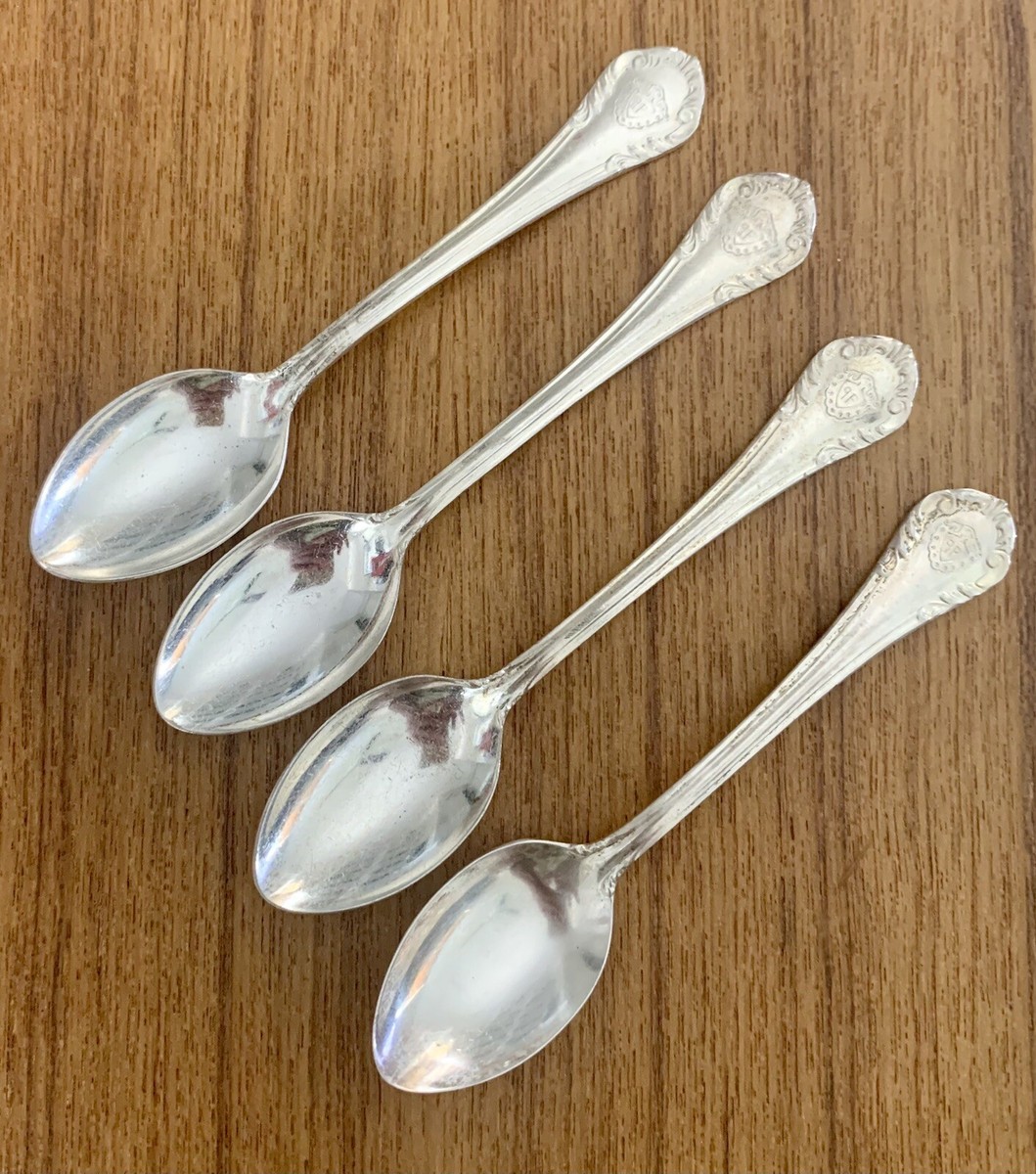 VTG The Plaza NYC Hotel Reed & Barton DEMITASSE SPOON SET OF 4