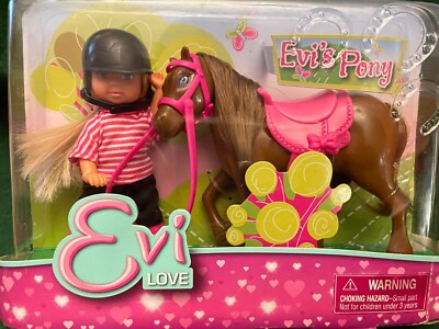 Simba Toys Evi Love Evi's Pony & 4 3/4'' Doll Playset Brand New FREE SHIPPING